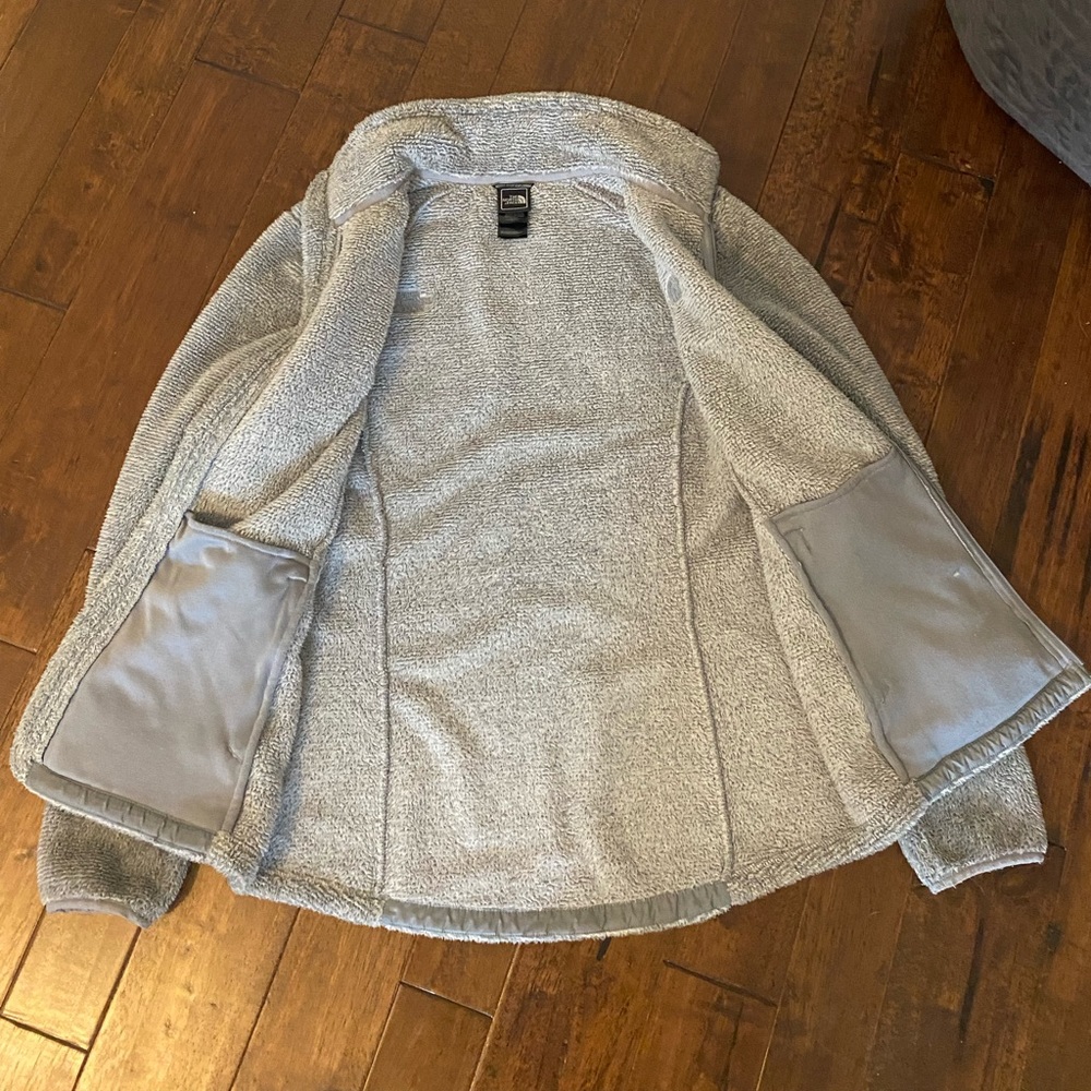North Face Grey Fleece Zip Up